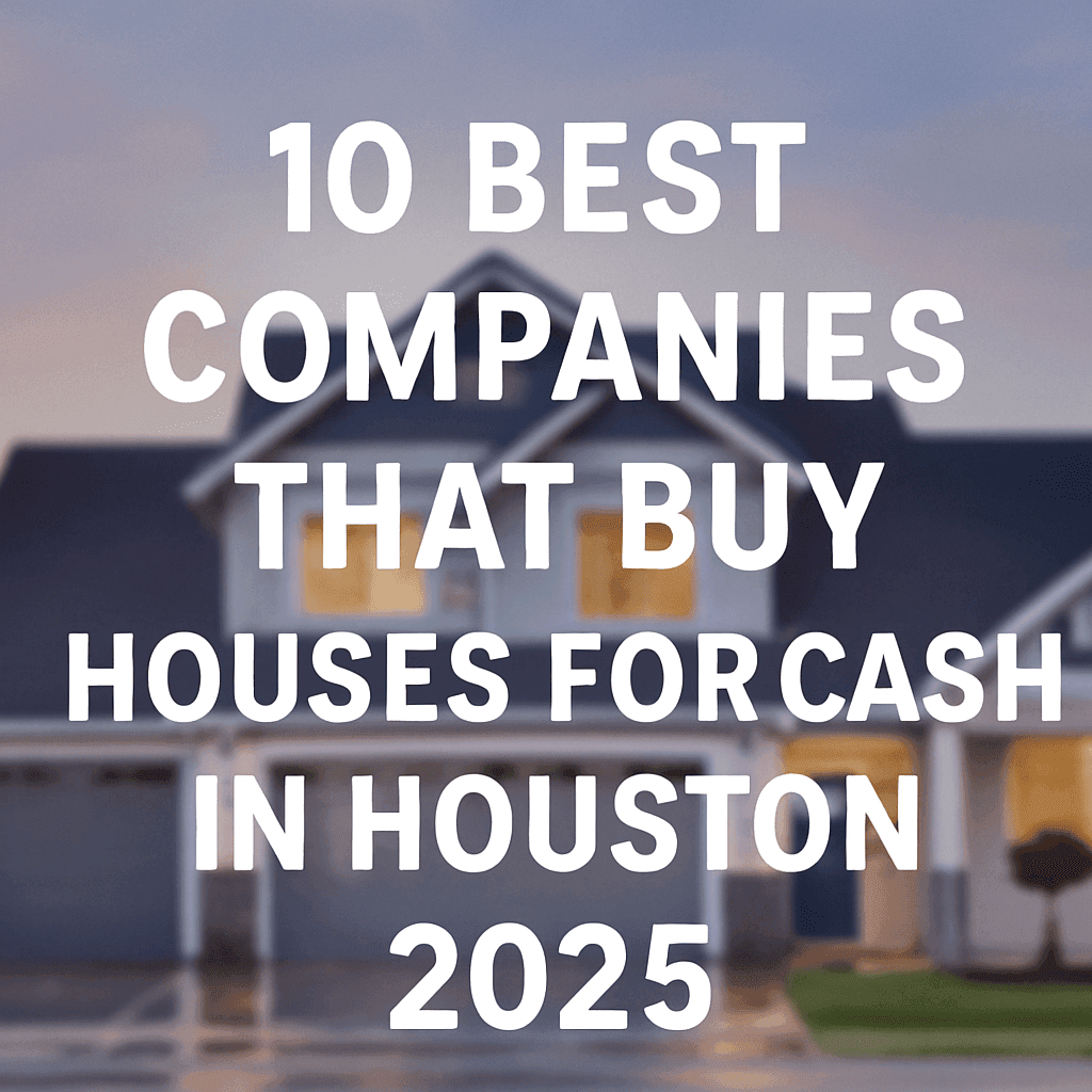 10 best companies that buy houses for cash in Houston 2025