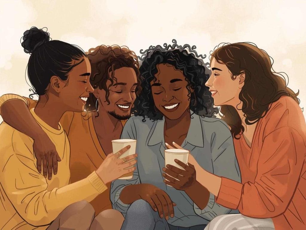Seeking emotional support from friends