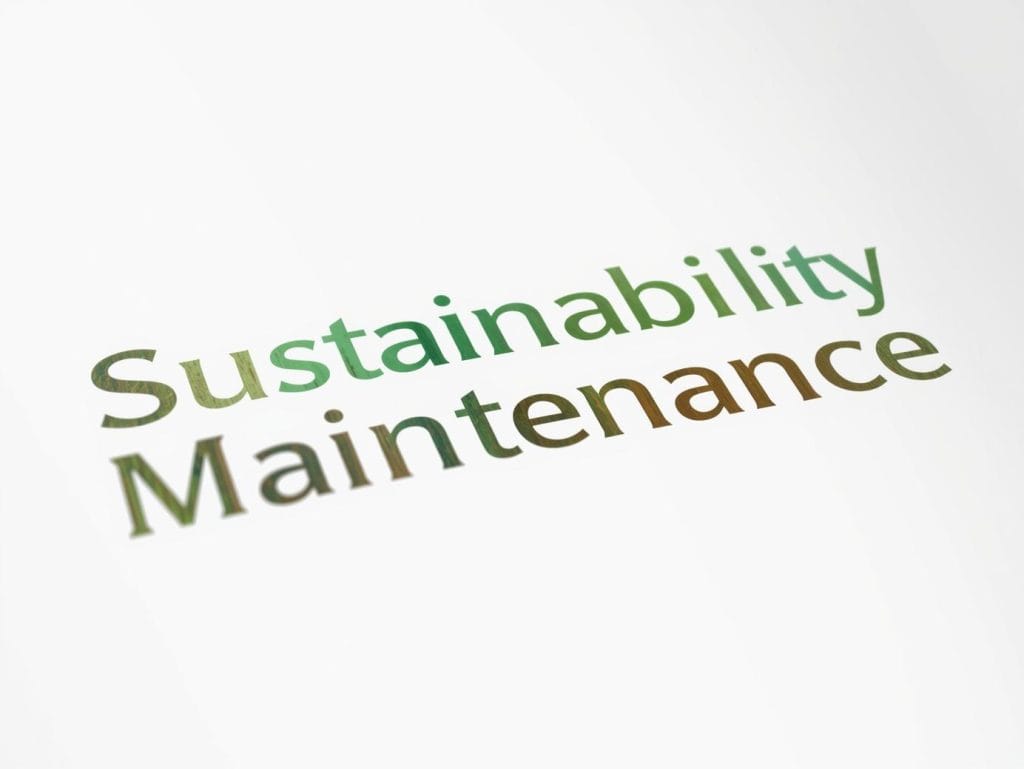 Sustainability and Maintenance words
