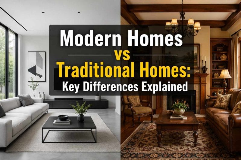 Modern vs Traditional Homes: Key Differences Explained