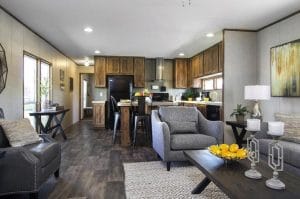 Affordable manufactured home interior