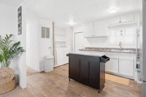 Renovated mobile home kitchen