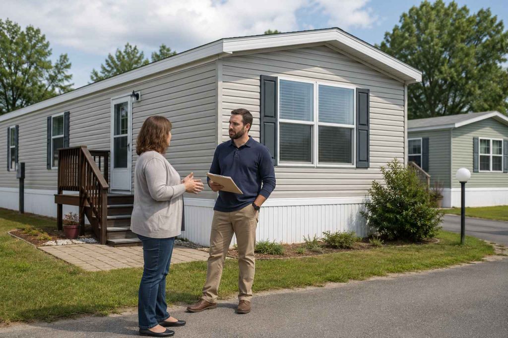 sell a manufactured home without land