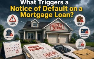 what causes notice of default mortgage
