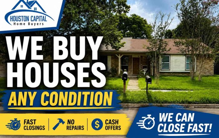 Recently purchased duplex in Houston showing why difficult properties can still be sold for cash.